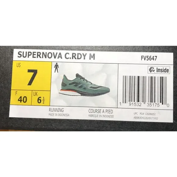 Adidas SUPERNOVA WINTER.RDY Bounce Running FV5647 Mens 7 New In Box Fast Ship